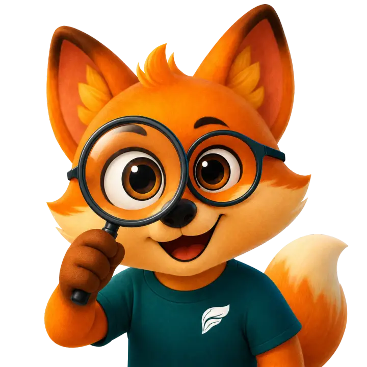 Mascote Finnly com celular